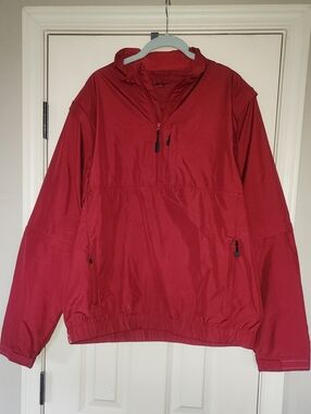 Walter Hagen Red 3-in-1 Zip Away Windbreaker Pullover
